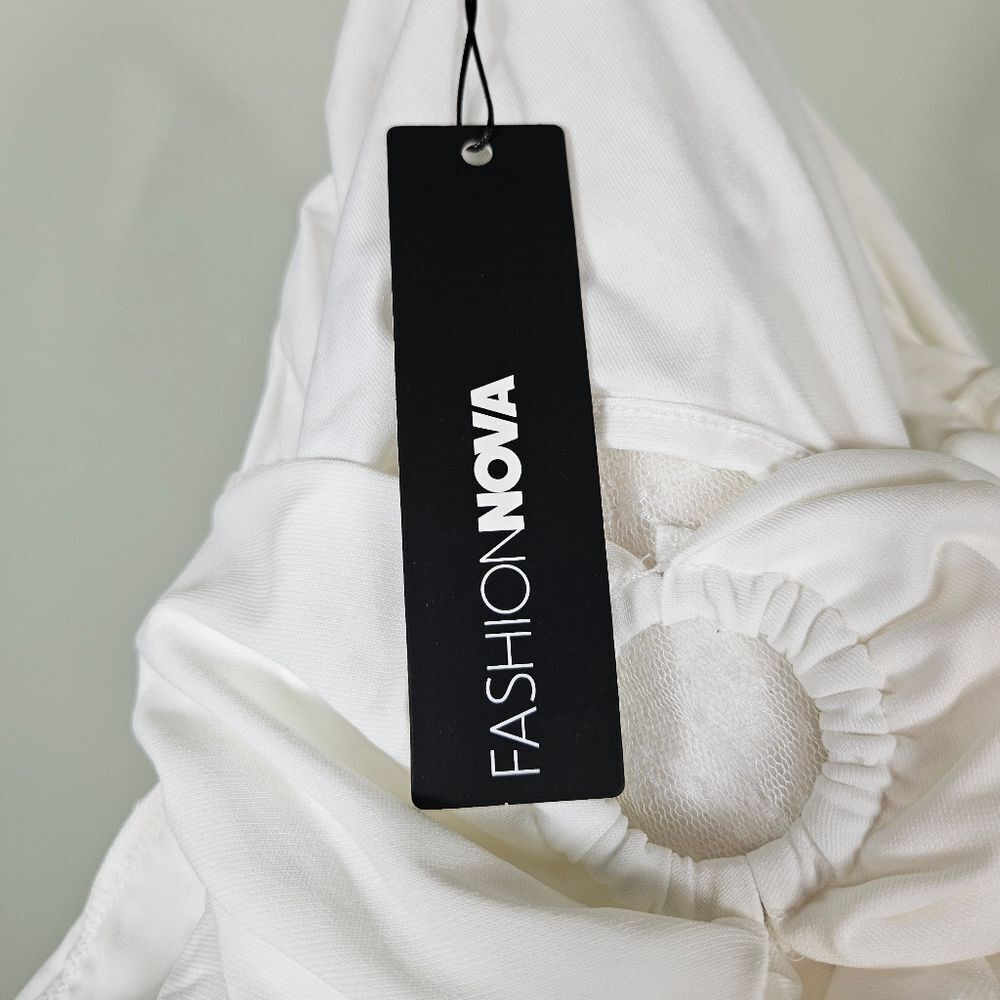 Fashion Nova White Sheer Cutout Maxi Dress - Picture 14 of 15